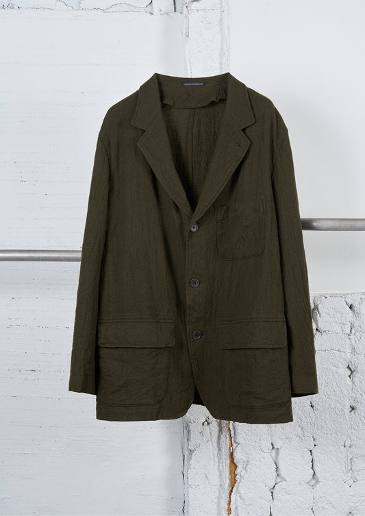 Y's × MASSES_SHRINK SERGE 3BS JACKET