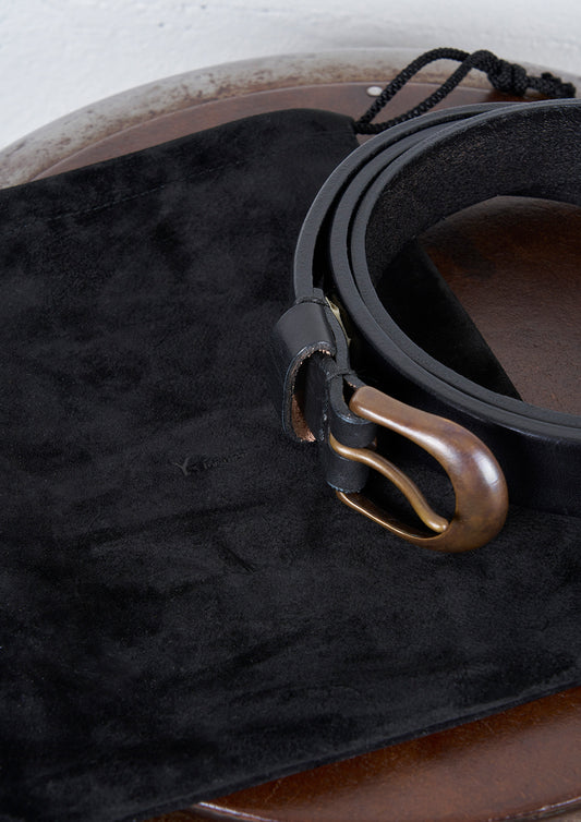 Y's × MASSES_HEAVY OIL LEATHER CUSTOM BELT