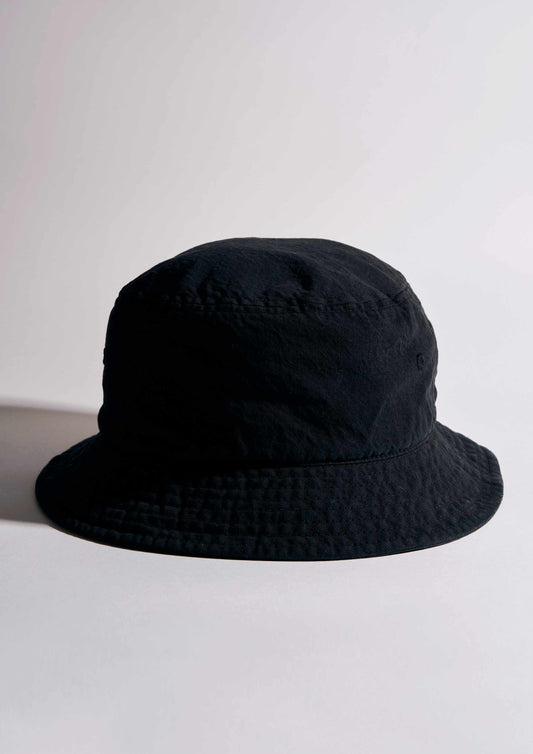 BUCKET HAT BLACK TWILL