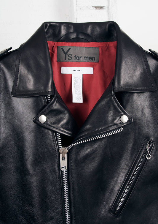 Y's for men × MASSES_HORSE LEATHER A BIKER JKT