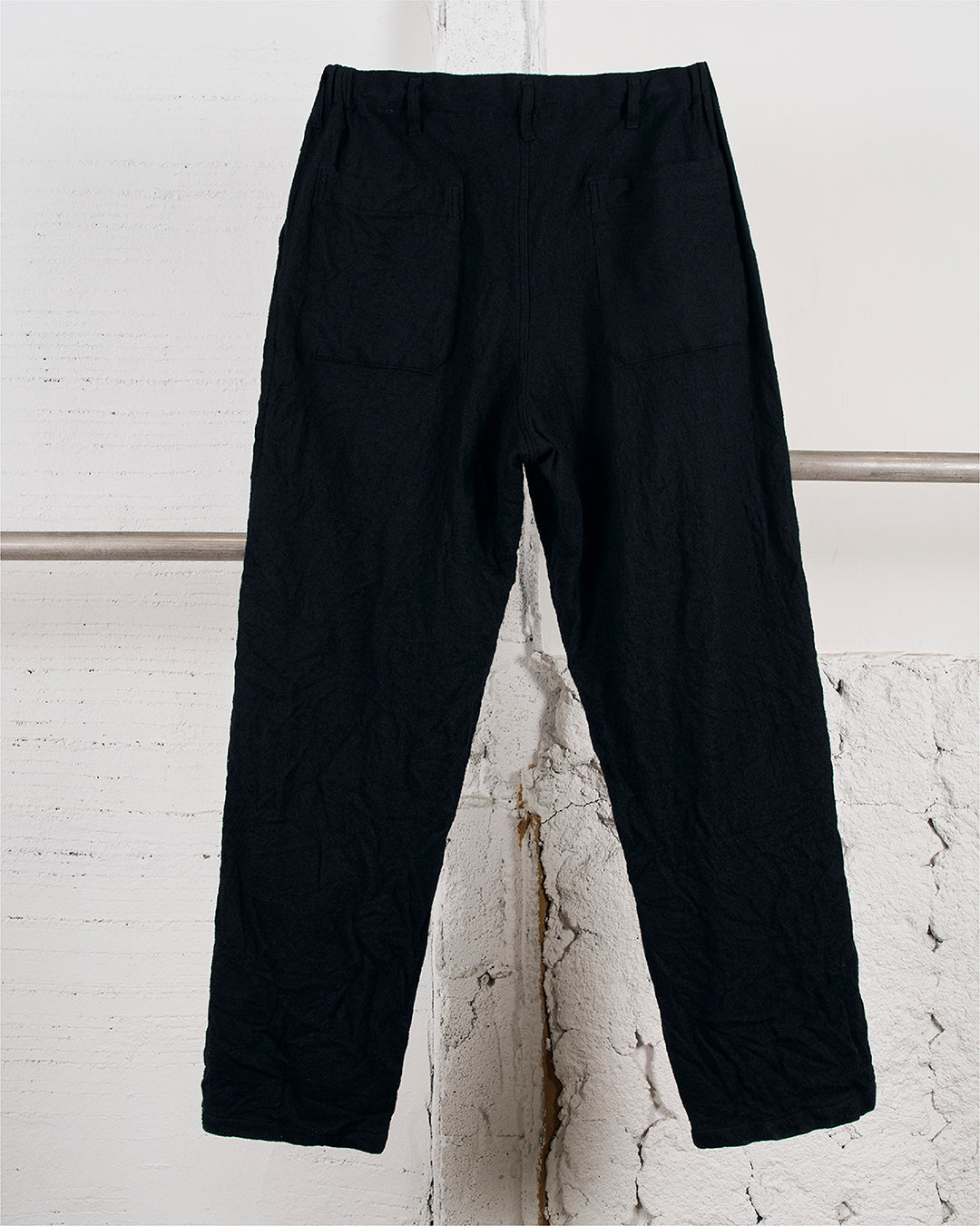 Y's × MASSES_BK SHRINK OUT POCKET PANTS