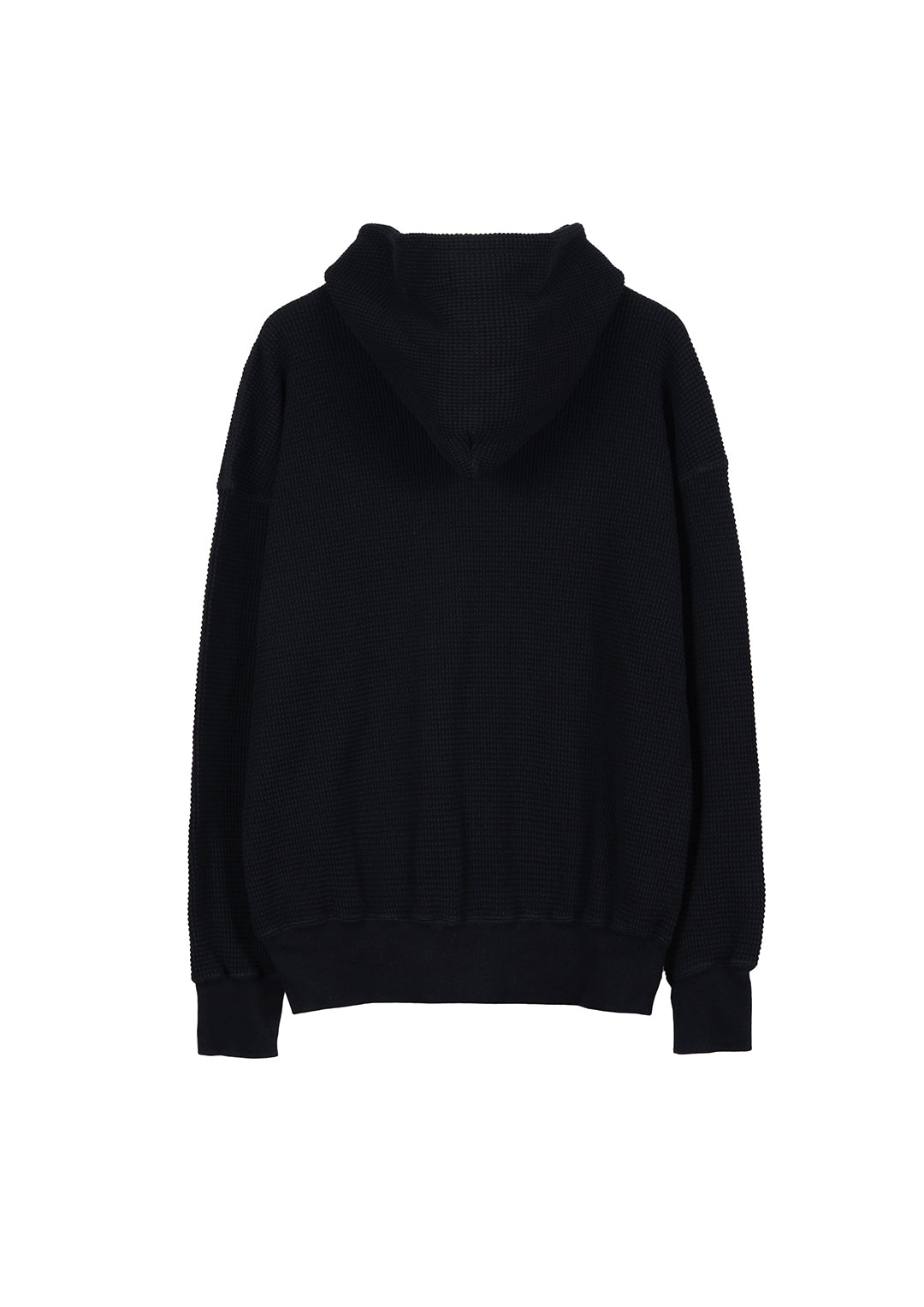 WAFFLE SWEAT HOODED ZIP