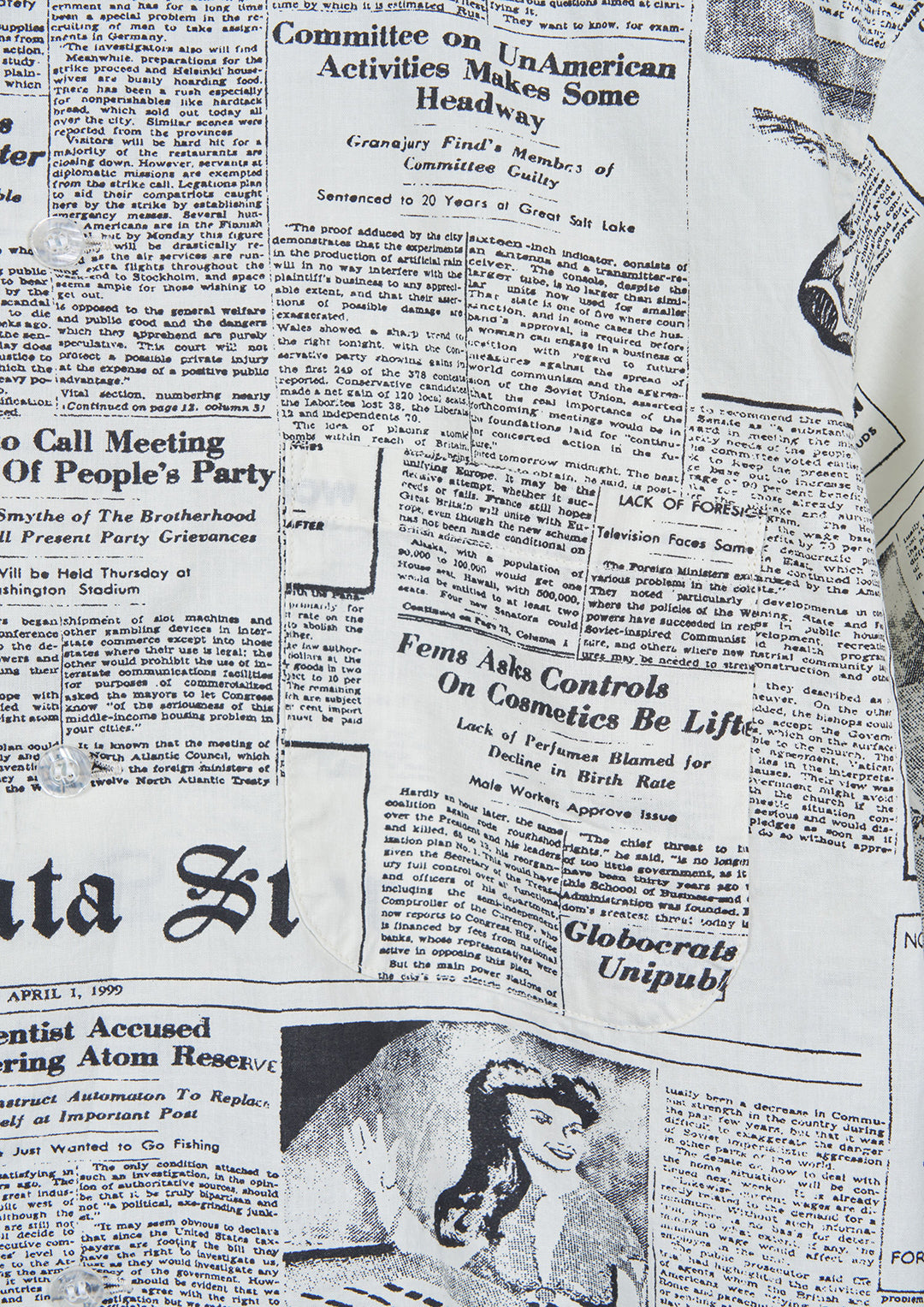 NEWS PAPER SHIRT