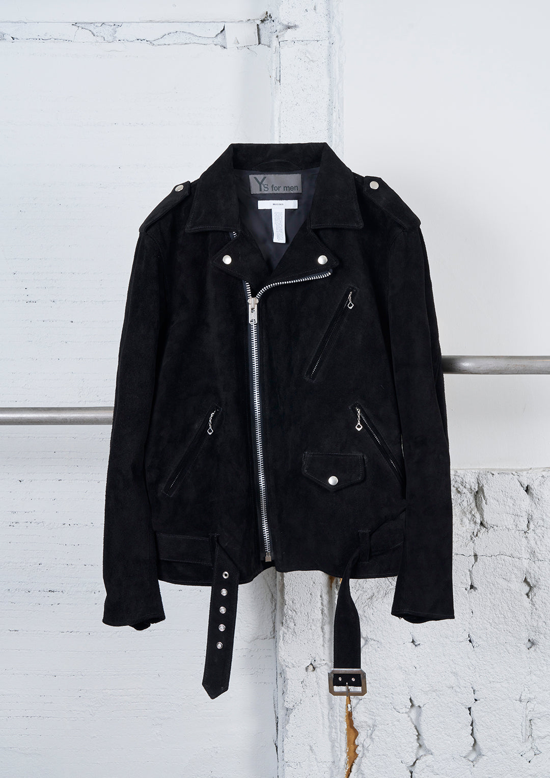 Y's × MASSES_SUEDE RIDERS JACKET