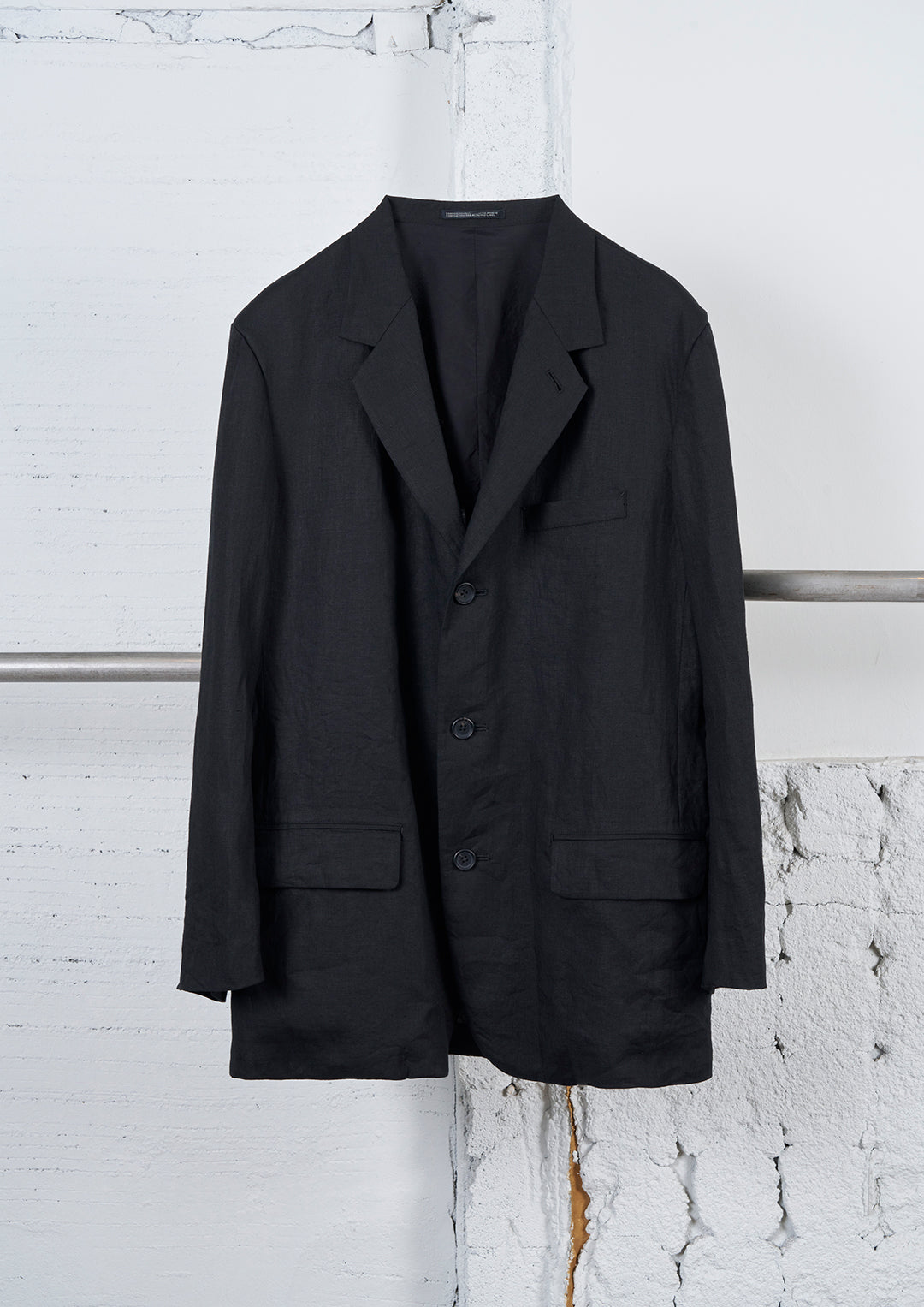 Y's × MASSES_LINEN CLOTH 3BS JACKET