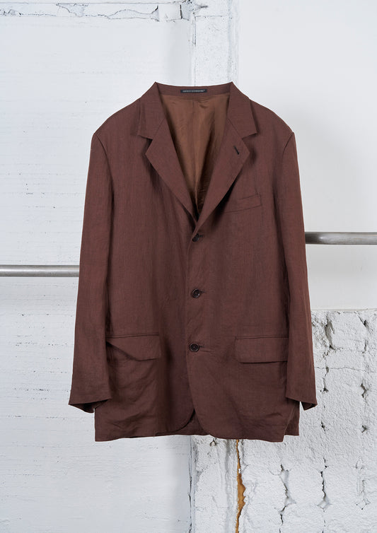Y's × MASSES_LINEN CLOTH 3BS JACKET