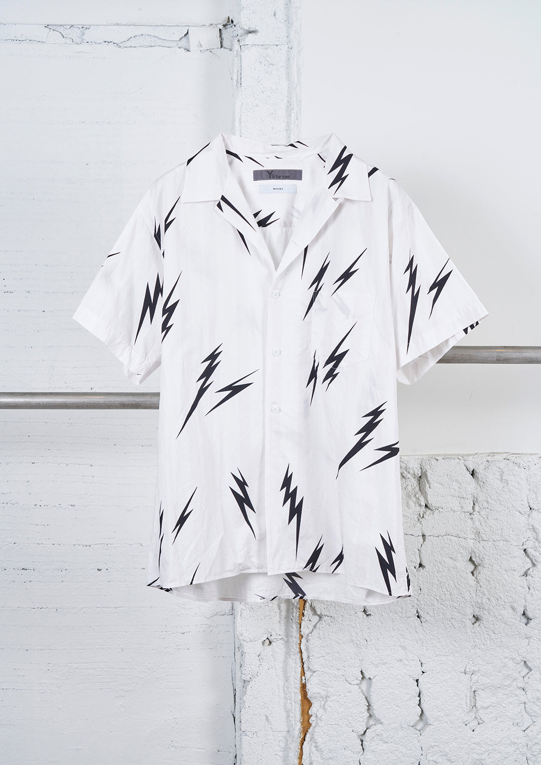 Y's × MASSES_SHORT SLEEVE DOBBY ST BLOUSE