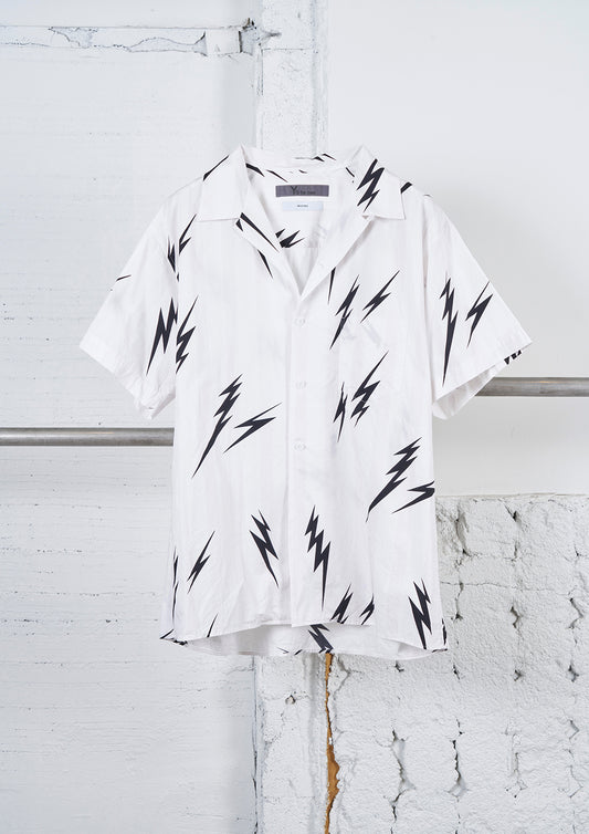Y's × MASSES_SHORT SLEEVE DOBBY ST BLOUSE