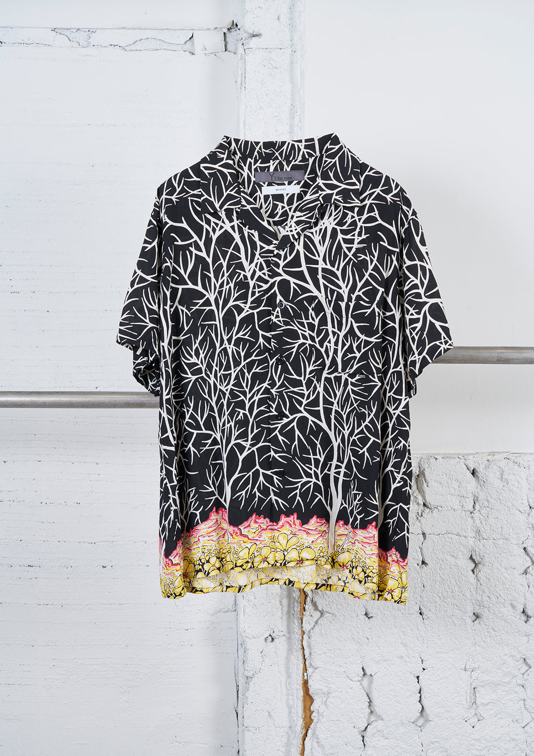 Y's × MASSES_SHORT SLEEVE HAWAIIAN BLOUSE