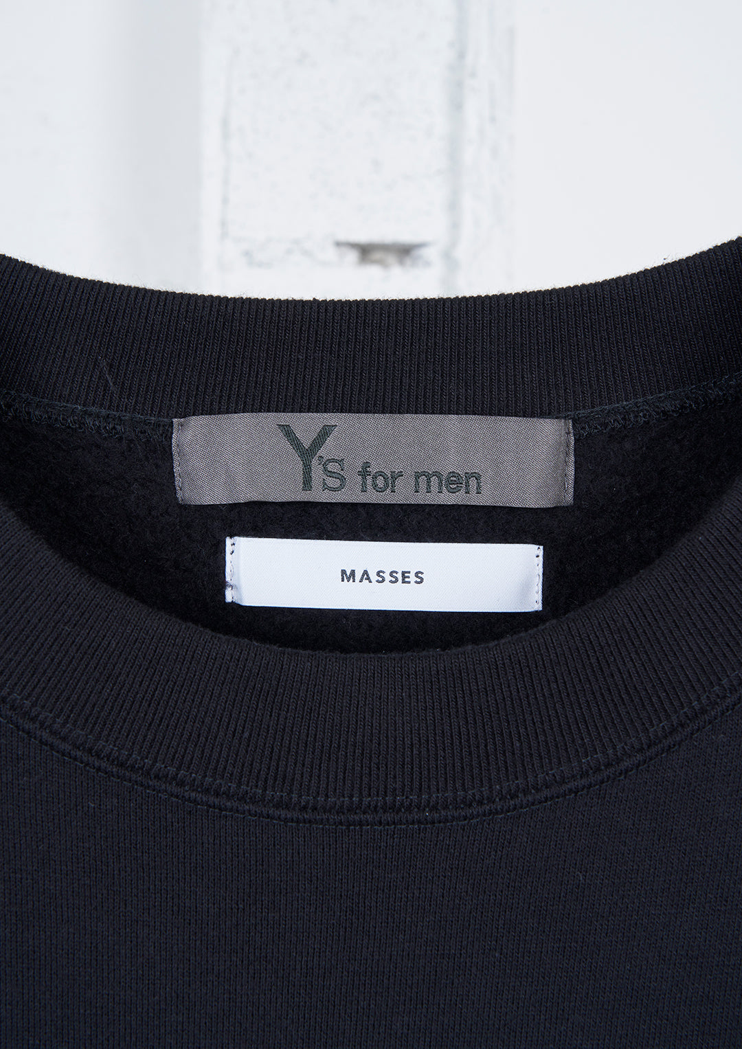 Y's × MASSES_CREW NECK LONG SLV PT C/CHAIN_Y