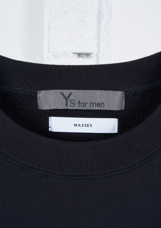 Y's × MASSES_CREW NECK LONG SLV PT C/CHAIN_Y
