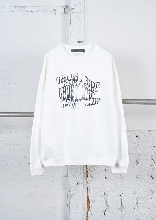Y's × MASSES_CREW NECK LONG SLV PT B/GHOST RIDE