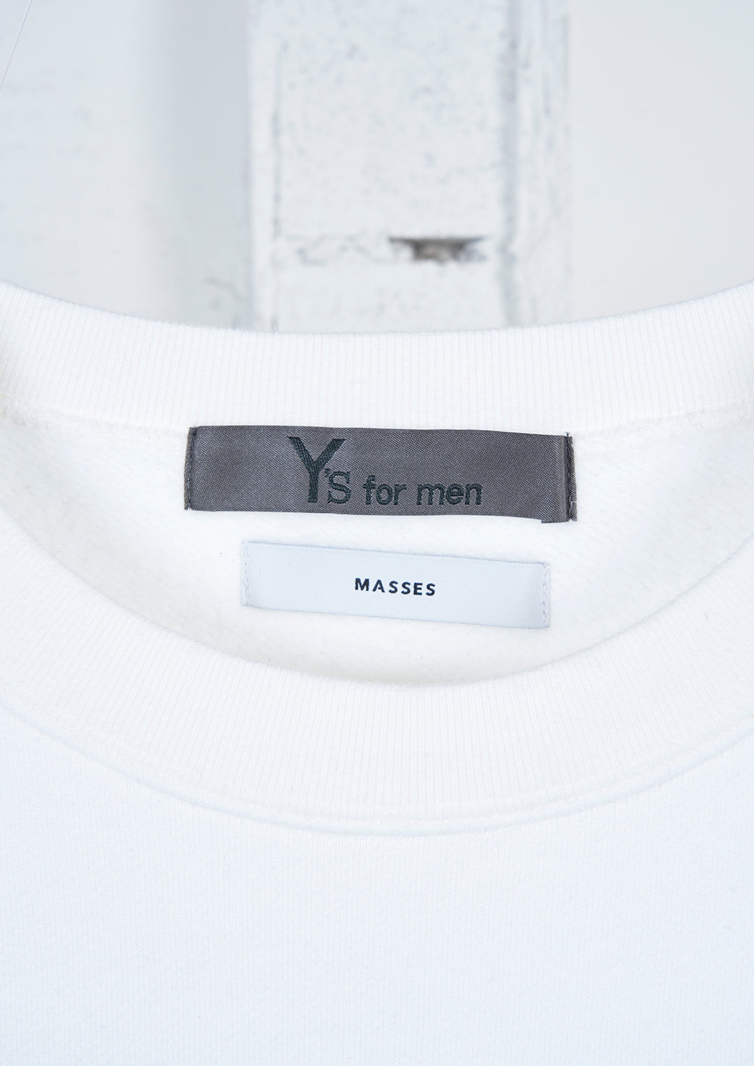 Y's × MASSES_CREW NECK LONG SLV PT B/GHOST RIDE