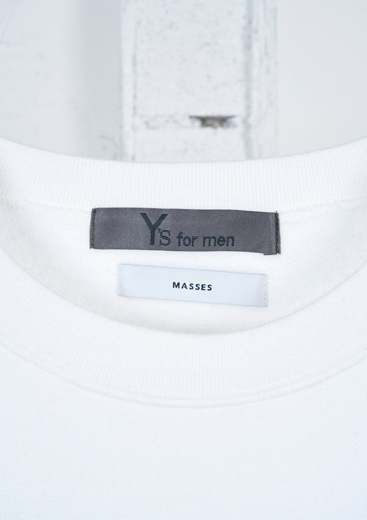 Y's × MASSES_CREW NECK LONG SLV PT B/GHOST RIDE