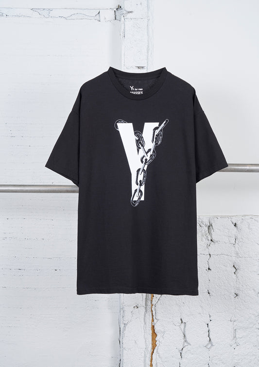 Y's × MASSES_ROUND BODY SHORT SLV C / CHAIN_Y