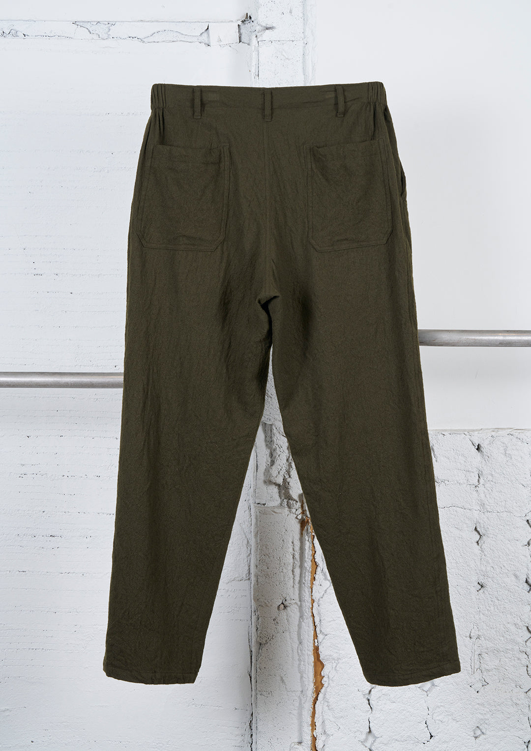 Y's × MASSES_SHRINK SIDE ELASTIC PANTS