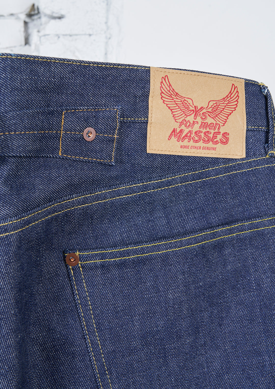 Y's × MASSES_14oz DENIM PANTS RIGID