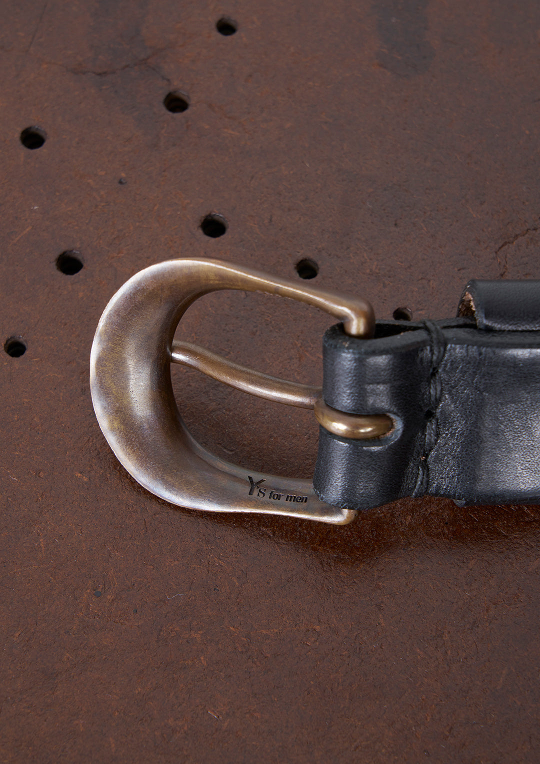 Y's × MASSES_HEAVY OIL LEATHER CUSTOM BELT