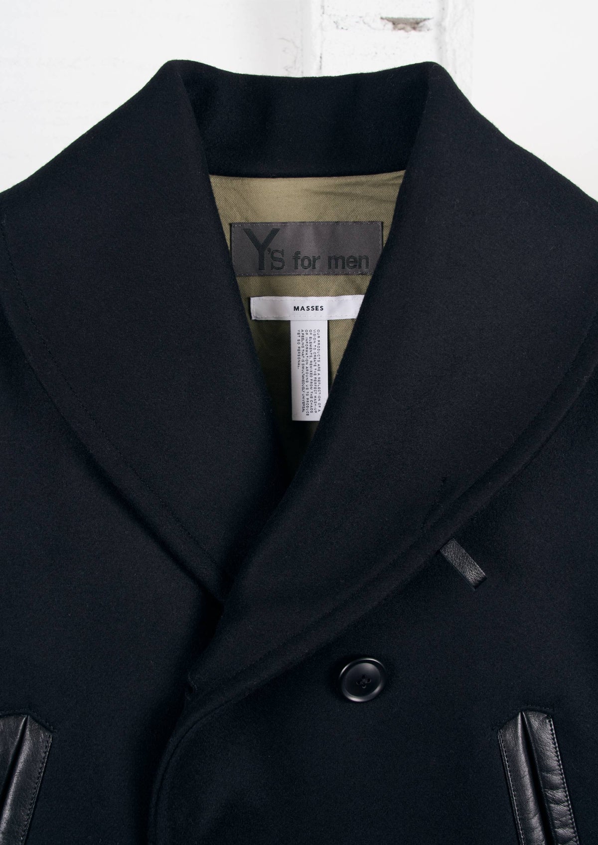 Y's for men × MASSES_MELTON RAIL ROADER COAT