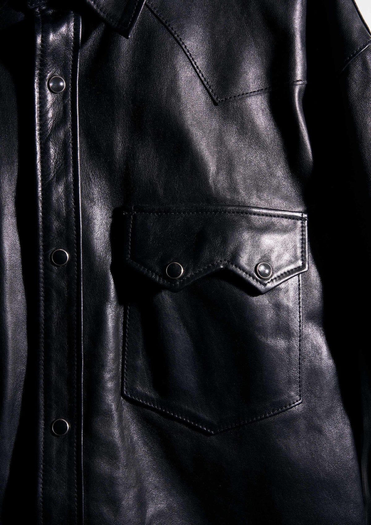 HORSE LEATHER SHIRT VINTAGE W